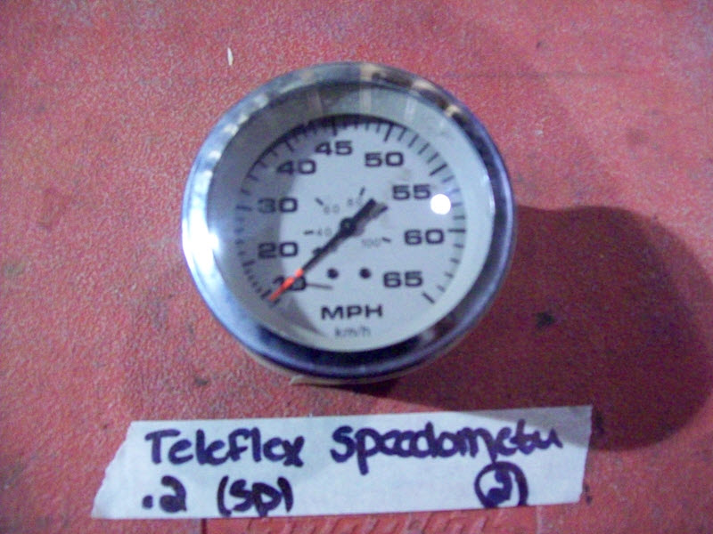 (image for) Teleflex Speedometer 65 MPH Beige Silver 3 3/4 "